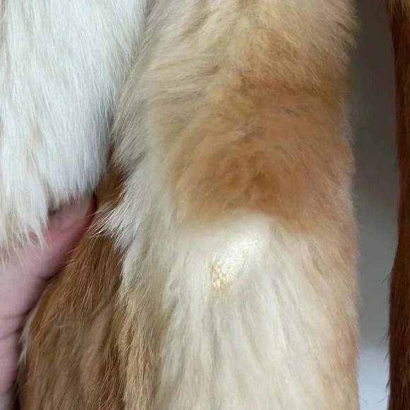 1970S RABBIT FUR BOMBER Vintage JACKET - Picture 6 of 6